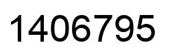Number 1406795 black image