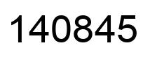Número 140845 imagen negro