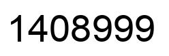 Number 1408999 black image