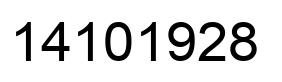 Número 14101928 imagen negro