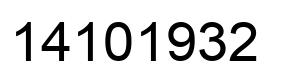 Número 14101932 imagen negro