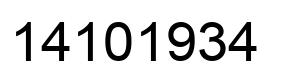 Número 14101934 imagen negro