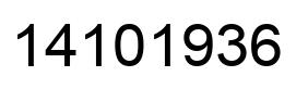 Número 14101936 imagen negro