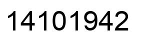 Número 14101942 imagen negro