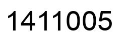 Número 1411005 imagen negro