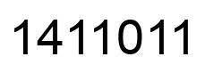 Número 1411011 imagen negro