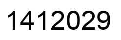 Número 1412029 imagen negro
