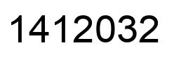 Número 1412032 imagen negro