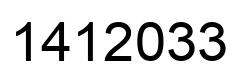 Número 1412033 imagen negro
