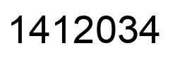 Número 1412034 imagen negro