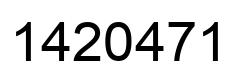 Número 1420471 imagen negro