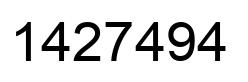 Número 1427494 imagen negro