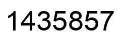Número 1435857 imagen negro