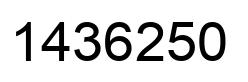 Número 1436250 imagen negro