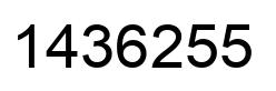 Número 1436255 imagen negro