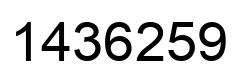 Número 1436259 imagen negro