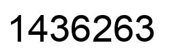 Número 1436263 imagen negro