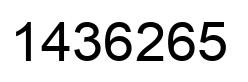 Número 1436265 imagen negro