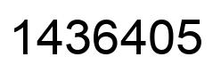 Número 1436405 imagen negro