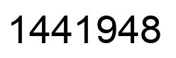 Number 1441948 black image