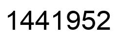 Number 1441952 black image