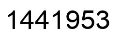 Number 1441953 black image