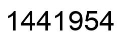 Number 1441954 black image