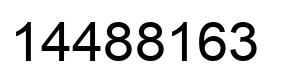 Número 14488163 imagen negro