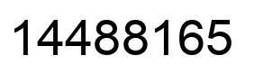 Número 14488165 imagen negro