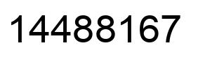 Número 14488167 imagen negro