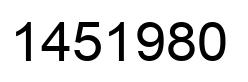 Número 1451980 imagen negro