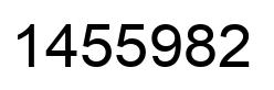 Number 1455982 black image