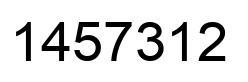 Número 1457312 imagen negro