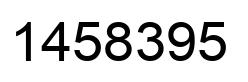 Número 1458395 imagen negro