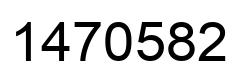 Number 1470582 black image