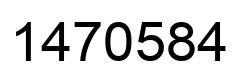 Number 1470584 black image