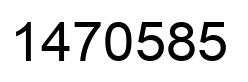 Number 1470585 black image
