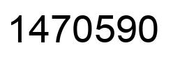 Number 1470590 black image