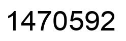 Number 1470592 black image