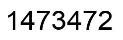 Number 1473472 black image