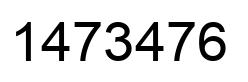 Número 1473476 imagen negro
