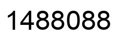 Number 1488088 black image