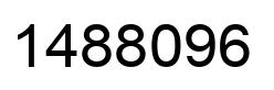 Number 1488096 black image