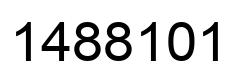 Number 1488101 black image