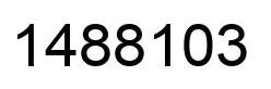 Number 1488103 black image