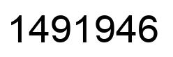 Number 1491946 black image