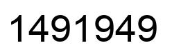 Número 1491949 imagen negro