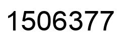 Number 1506377 black image