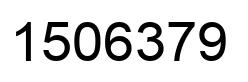 Number 1506379 black image
