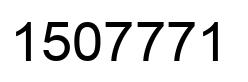 Number 1507771 black image